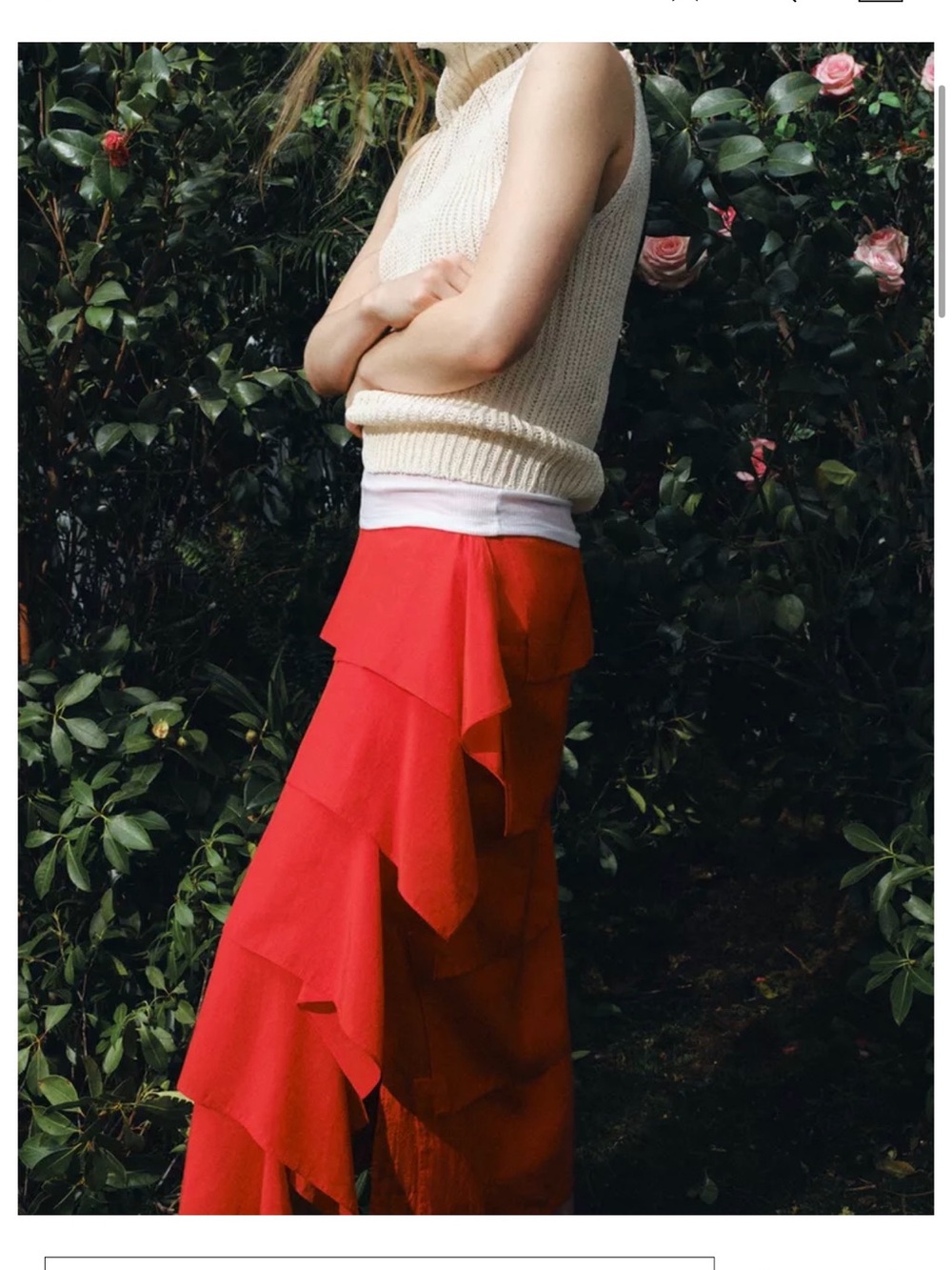 ZARA RUFFLE SKIRT - Picture 8 of 15